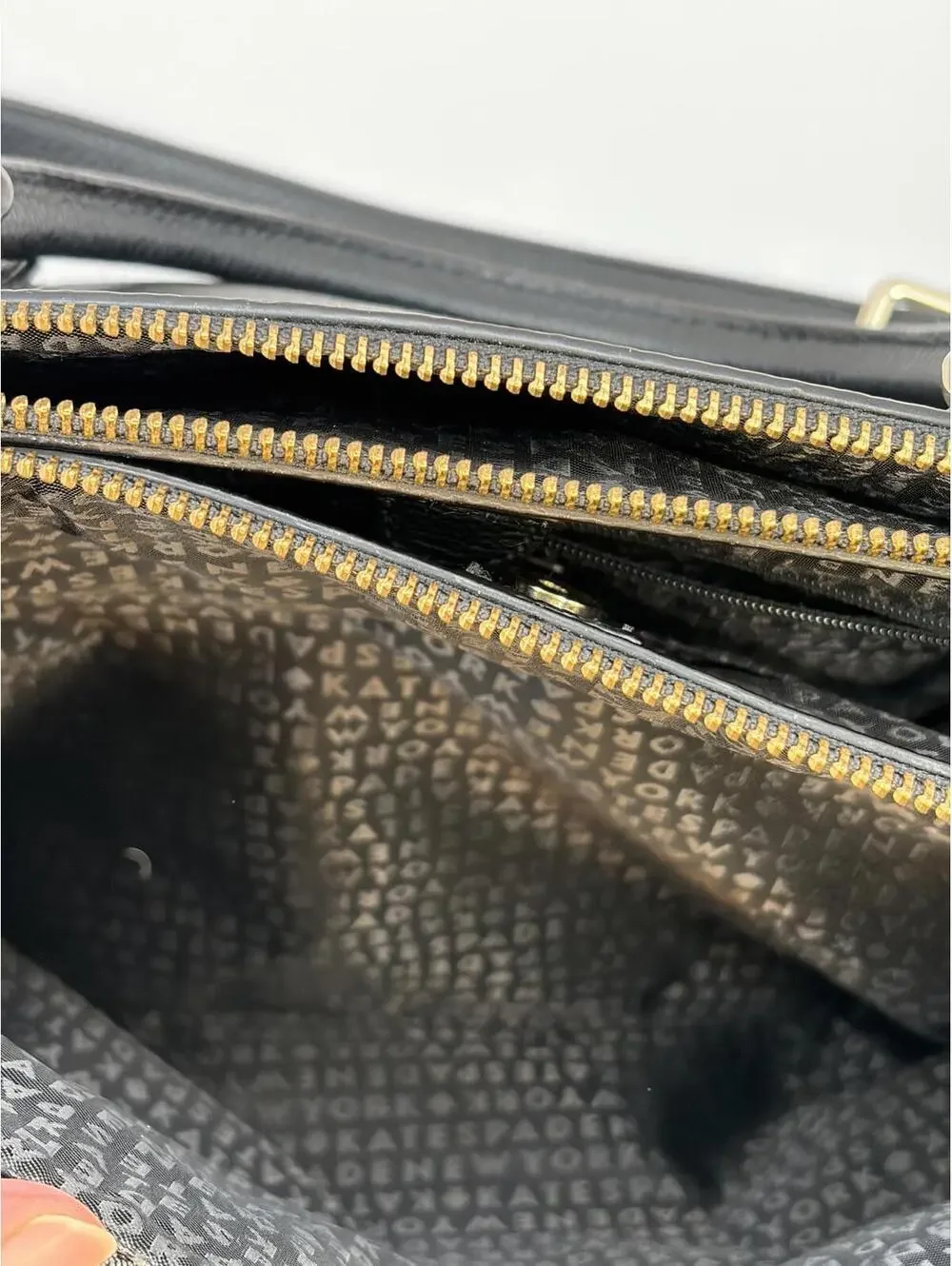Kate Spade Mulberry Street Leighann Black Pebbled Leather Satchel Tote Bag Purse